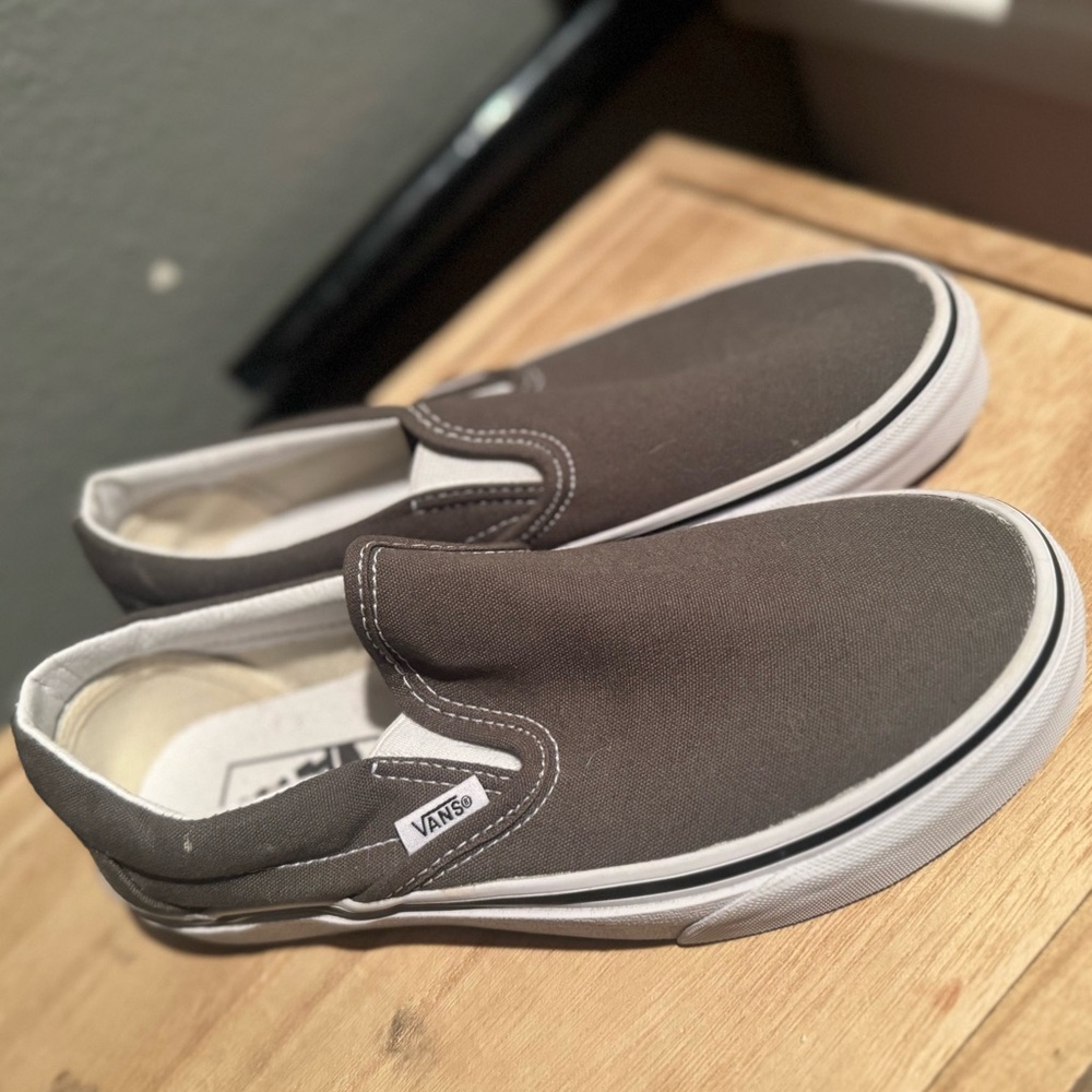 Vans Men's Charcoal Slip-On Loafers